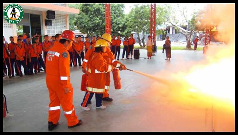 จัดอบรมหลักสูตรการดับเพลิงขั้นต้น